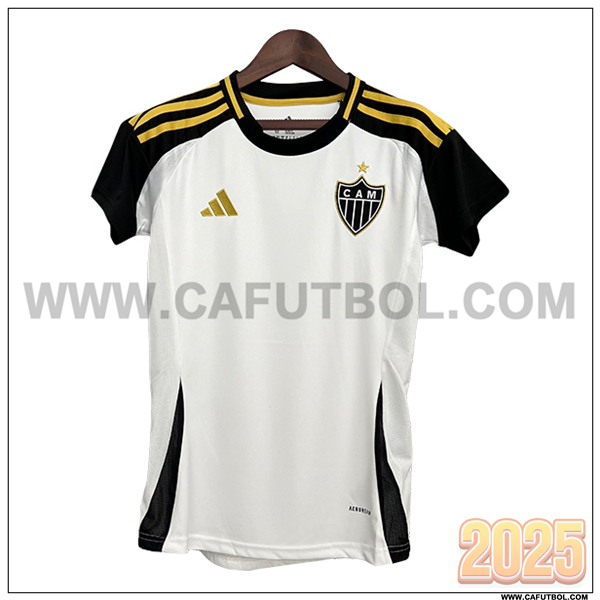 Nuevo Camiseta de Atletico Mineiro Segunda Mujer 2025 2026 Blanco
