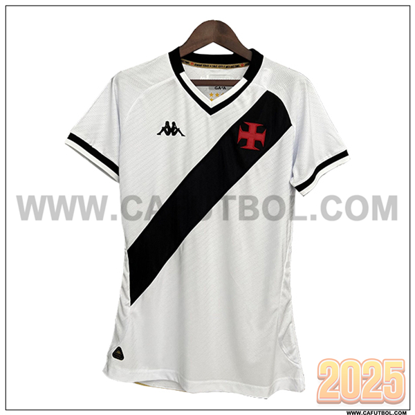 Nuevo Camiseta de CR Vasco Da Gama Segunda Mujer 2025 2026 Blanco