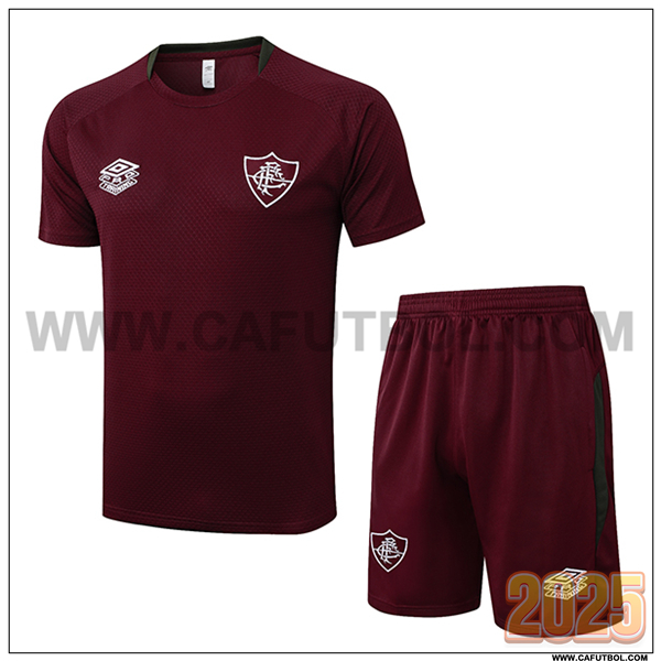 Camiseta Entrenamiento Fluminense Rojo/Marrón 2025 2026