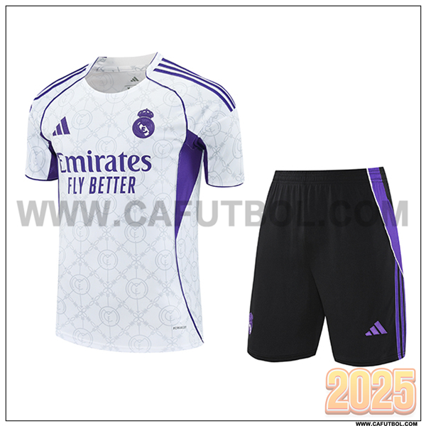 Camiseta Entrenamiento Real Madrid Blanco/Violeta 2025 2026 -02