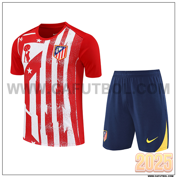 Camiseta Entrenamiento Atletico Madrid Rojo/Blanco 2025 2026