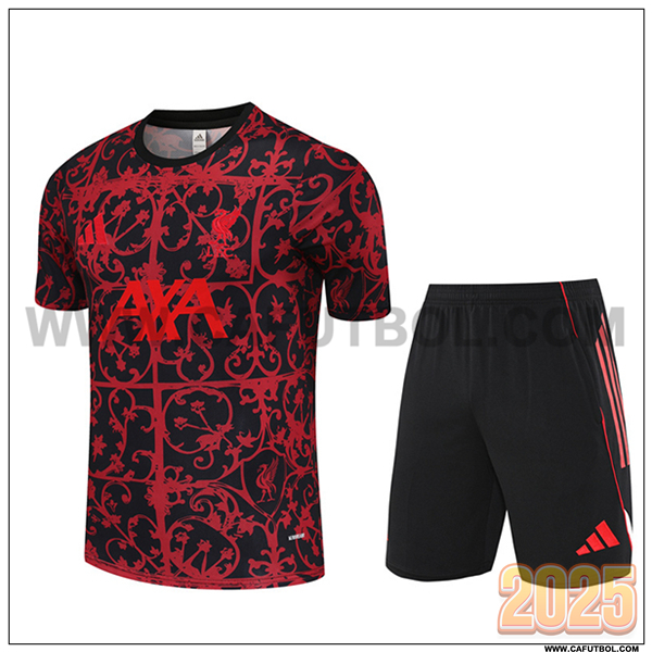 Camiseta Entrenamiento FC Liverpool Rojo/Negro 2025 2026
