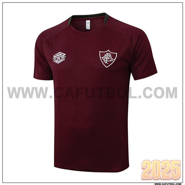 Camiseta Entrenamiento Fluminense Rojo/Marrón 2025 2026