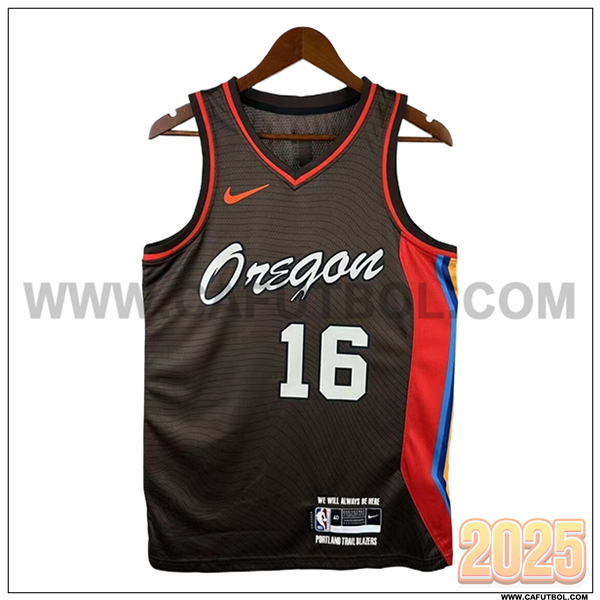 Camisetas De Futbol Portland Trail Blazers (YANG #16) 2025/26 Marrón