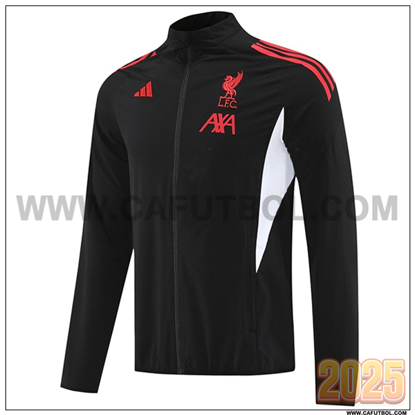 Rompevientos FC Liverpool Negro/Blanco/Rojo 2025 2026