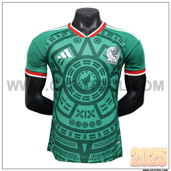 Primera Camiseta Equipo de Mexico Verde 2025 2026