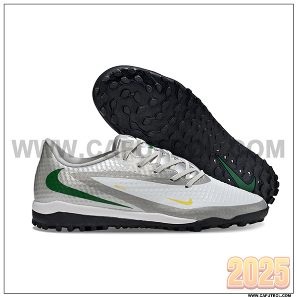 Nike Botas De Fútbol Phantom 6 Low Academy "Erling Haaland" Gris/Blanco/Verde