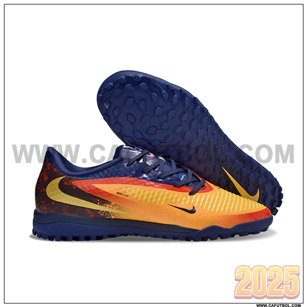 Nike Botas De Fútbol Phantom 6 Low Academy "Erling Haaland" Naranja/Violeta