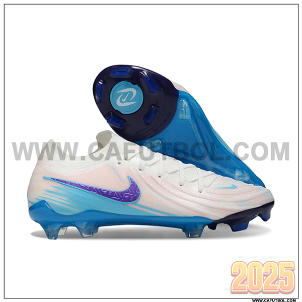 Nike Botas De Fútbol Phantom Luna Elite NU FG Blanco/Azul/Violeta