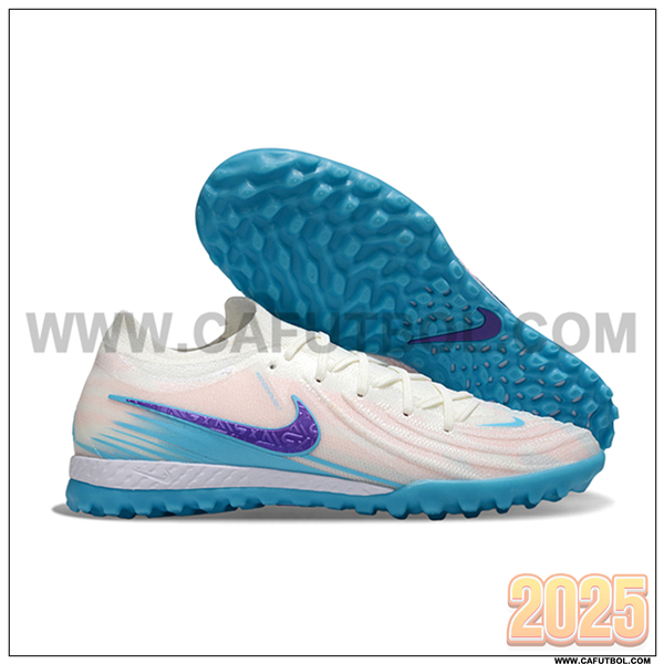 Nike Botas De Fútbol Phantom GX II EliteTF Blanco/Azul/Violeta -02