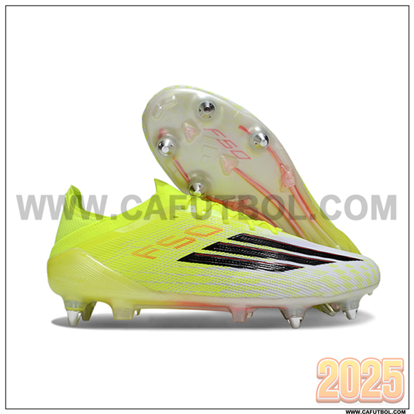Adidas Botas De Fútbol F50 Elite SG Amarillo/Negro/Blanco