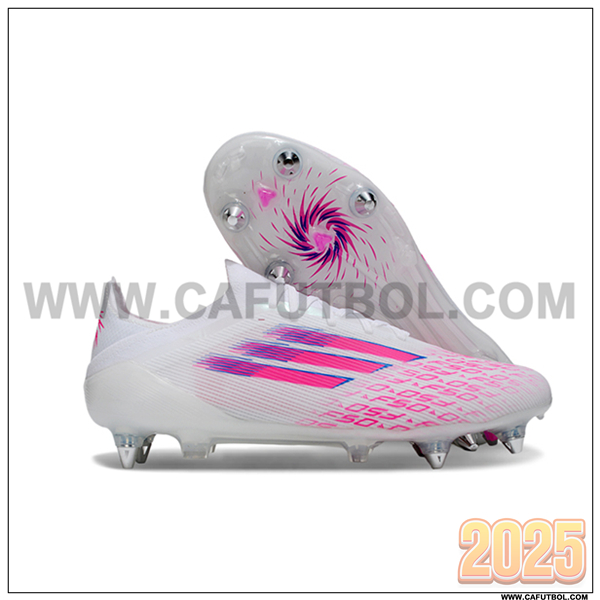 Adidas Botas De Fútbol F50 Elite SG Blanco/Rosa