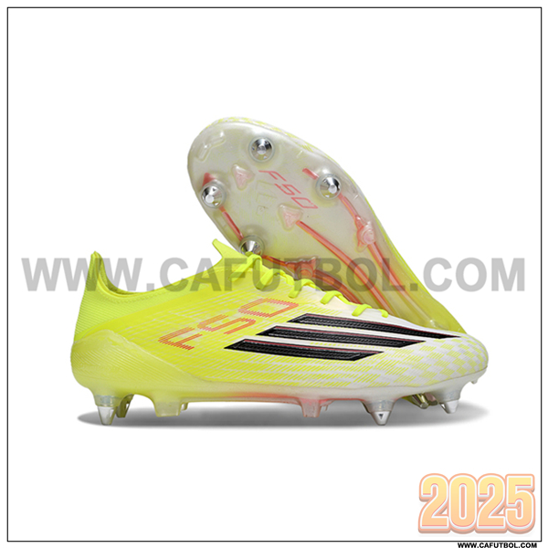 Adidas Botas De Fútbol F50 ELITE SG Amarillo/Negro/Blanco -02