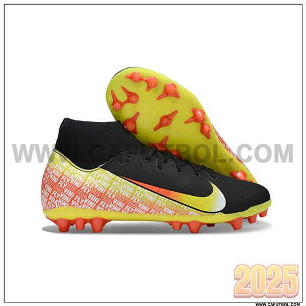 Nike Botas De Fútbol Mercurial Superfly 10 Academy Negro/Amarillo/Naranja