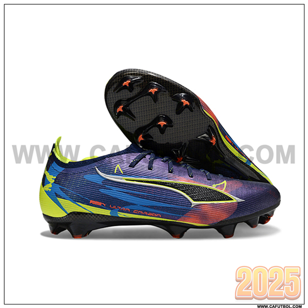 PUMA Botas De Fútbol ULTRA 5 FG Violeta/Azul/Verde