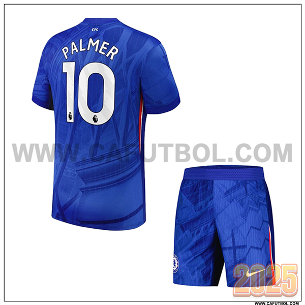 Primera Camiseta de FC Chelsea PALMER #10 Ninos 2025 2026 Azul