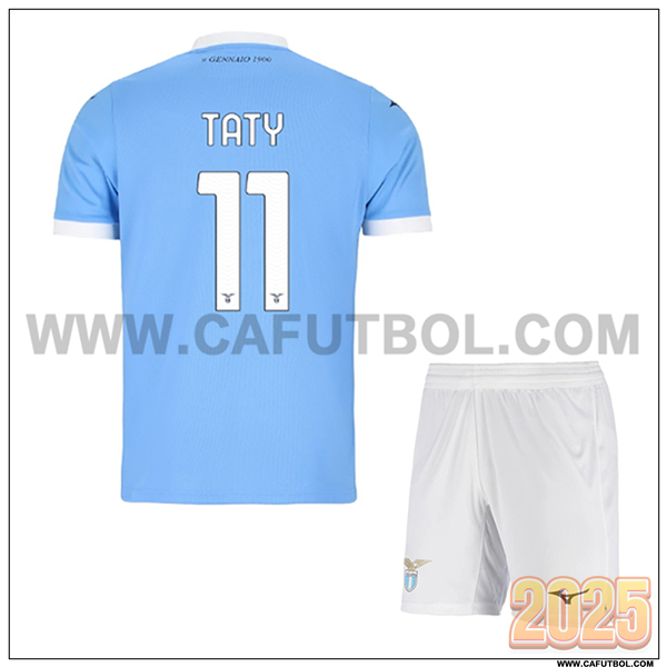 Primera Camiseta de SS Lazio TATY #11 Ninos 2025 2026 Azul Cielo