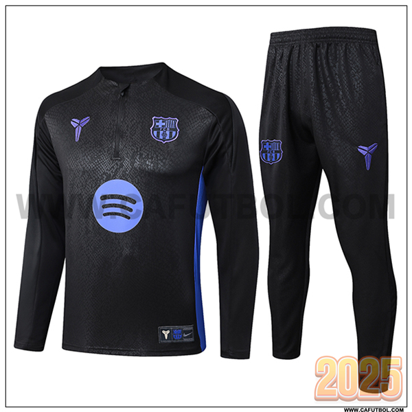 Chandal de Futbol FC Barcelona Negro/Violeta 2025 2026 -03