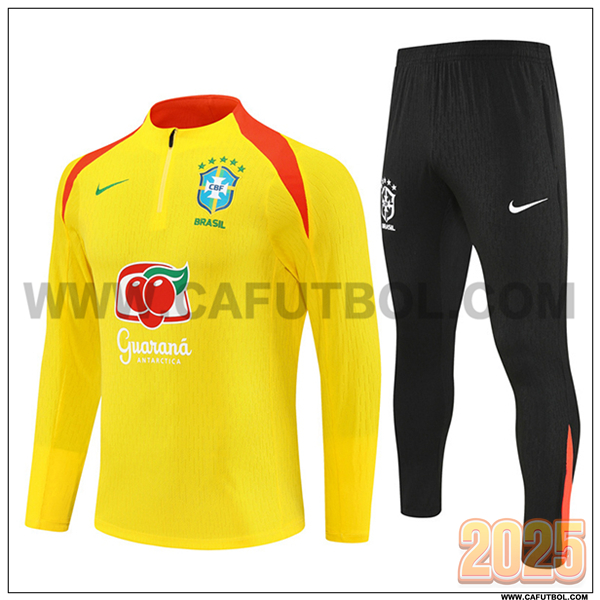Chandal de Futbol Brasil Amarillo/Naranja 2025 2026
