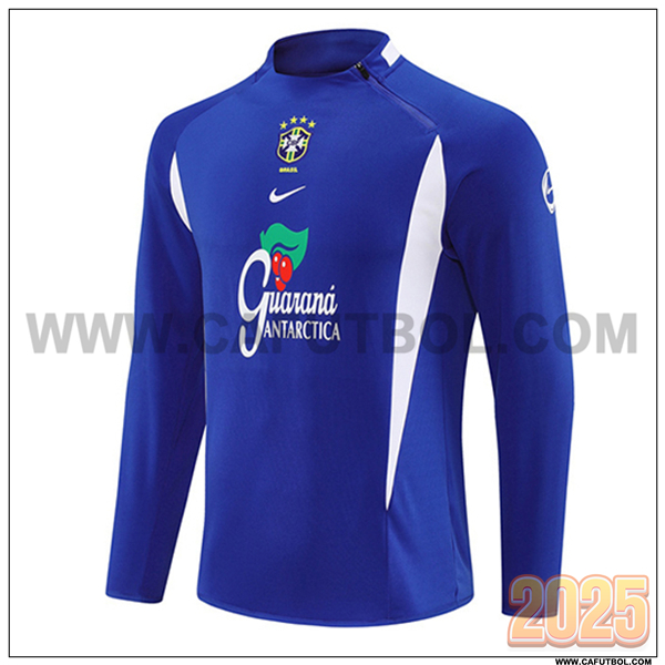 Sudadera de Entrenamiento Brasil Azul/Blanco 2025 2026