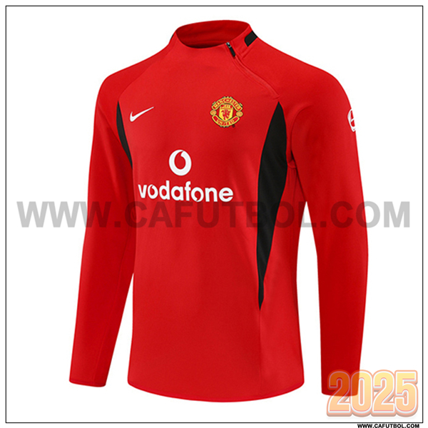 Sudadera de Entrenamiento Manchester United Rojo/Negro 2025 2026