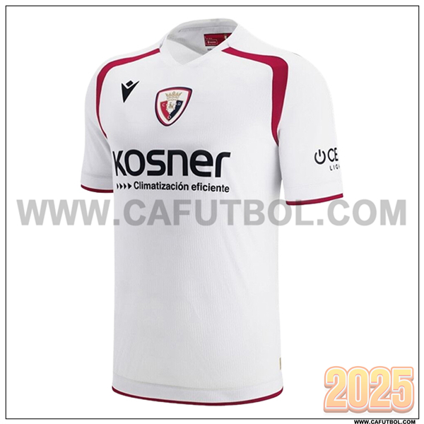 Nuevo Camiseta de Osasuna Tercero 2025 2026 Blanco/Rojo