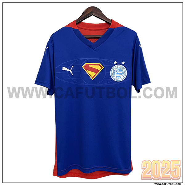 Camiseta Futbol EC Bahia Edicion Superman 2025 2026 Azul/Rojo