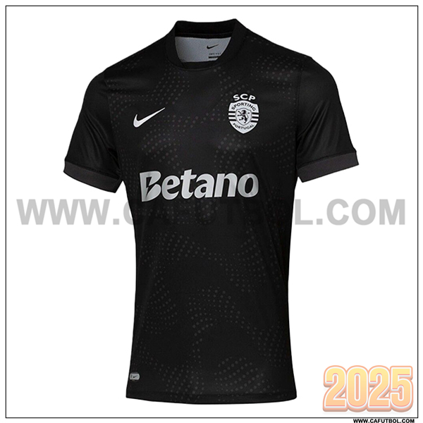 Nuevo Camiseta de Sporting Segunda 2025 2026 Negro