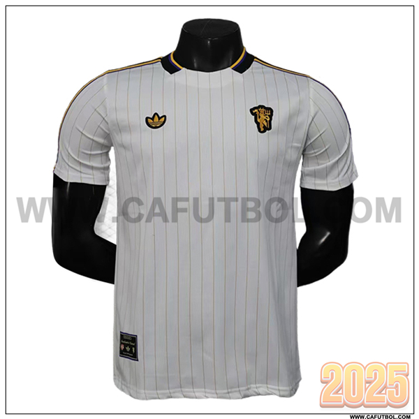 Camiseta Futbol Manchester United Edicion Especial 2025 2026 Blanco