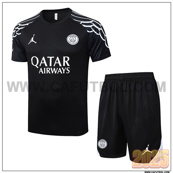 Camiseta Entrenamiento PSG Negro/Blanco 2025 2026