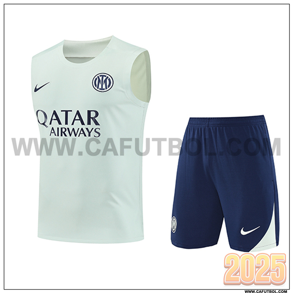 Camiseta Entrenamiento sin mangas Inter Milan Verde/Azul 2025 2026