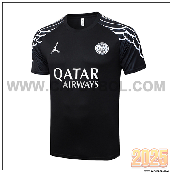 Camiseta Entrenamiento PSG Negro/Blanco 2025 2026