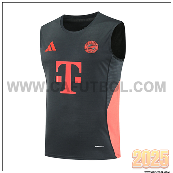 Chalecos De Futbol Bayern Munich Gris/Naranja 2025 2026 -02