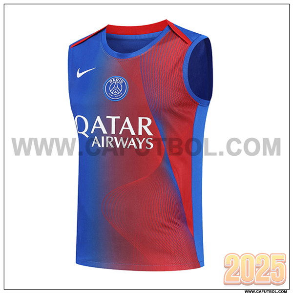 Chalecos De Futbol PSG Azul/Rojo 2025 2026