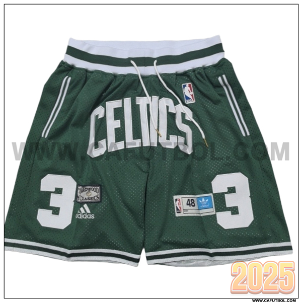 Cortos NBA Boston Celtics 2025/26 Verde/Blanco -02