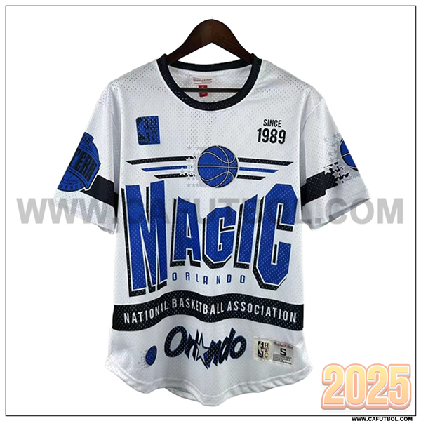 Camisetas NBA Orlando Magic Retro 2025/26 Blanco/Azul/Negro