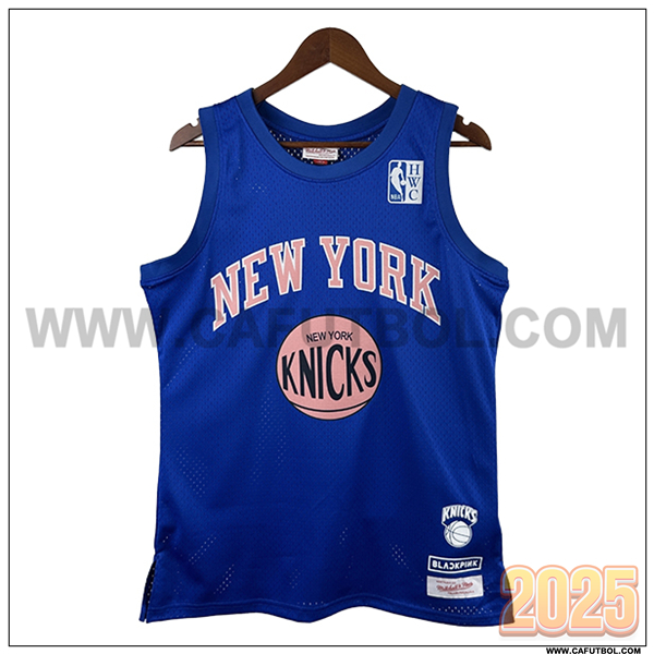 Camisetas NBA New York Knicks (BLACKPINK #35) 2025/26 Azul/Rosa
