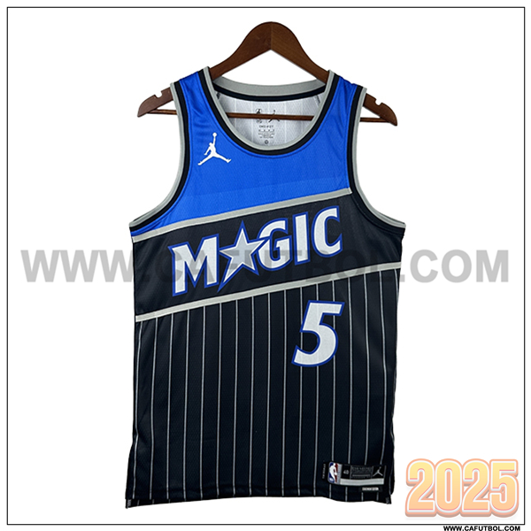 Camisetas NBA Orlando Magic (BANCHERO #5) 2025/26 Negro/Azul