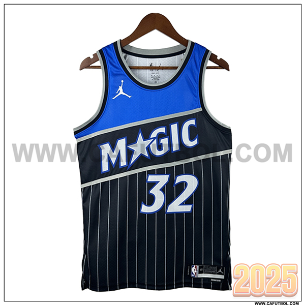 Camisetas NBA Orlando Magic (O'NEAL #32) 2025/26 Negro/Azul