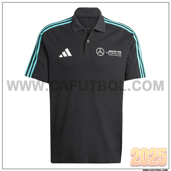Polo F1 Mercedes Benz Team Negro/Verde 2025