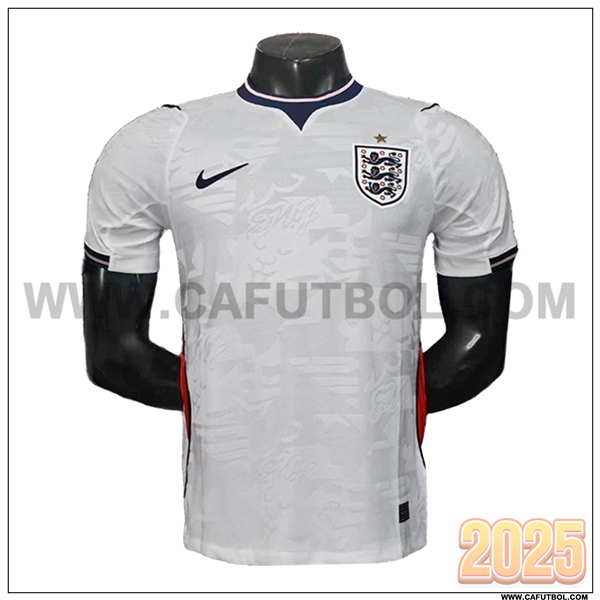 Primera Camiseta Futbol Inglaterra Blanco Copa del Mundo 2026