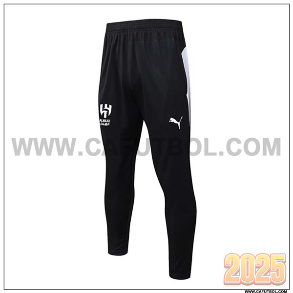 Pantalones Entrenamiento Al-Hilal Negro/Blanco 2025 2026