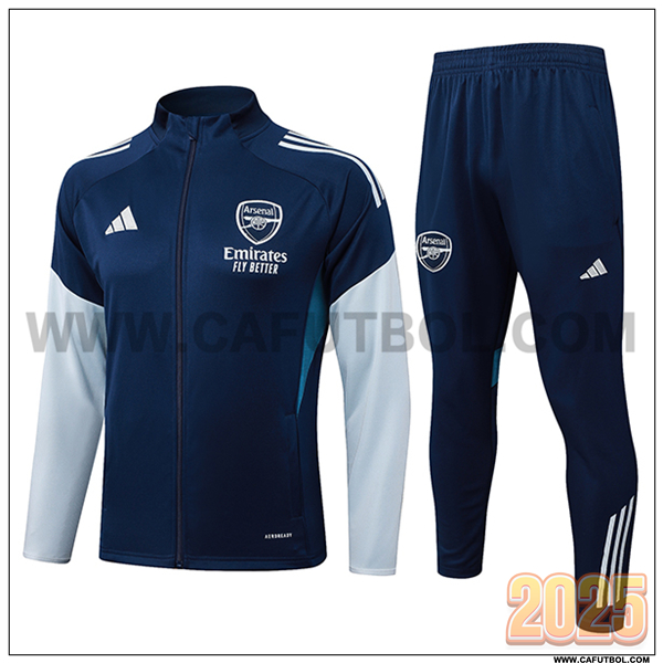Chandal Chaquetas Futbol Arsenal Azul/Gris 2025 2026