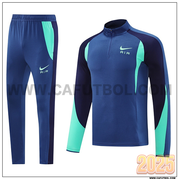 Chandal de Futbol Nike Azul/Verde 2025 2026