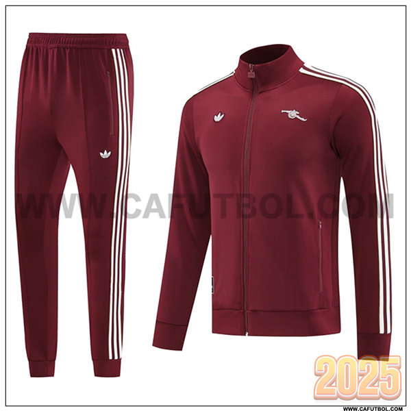 Chandal Chaquetas Futbol Arsenal Rojo/Blanco 2025 2026