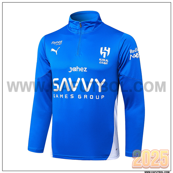 Sudadera de Entrenamiento Al-Hilal Azul/Blanco 2025 2026
