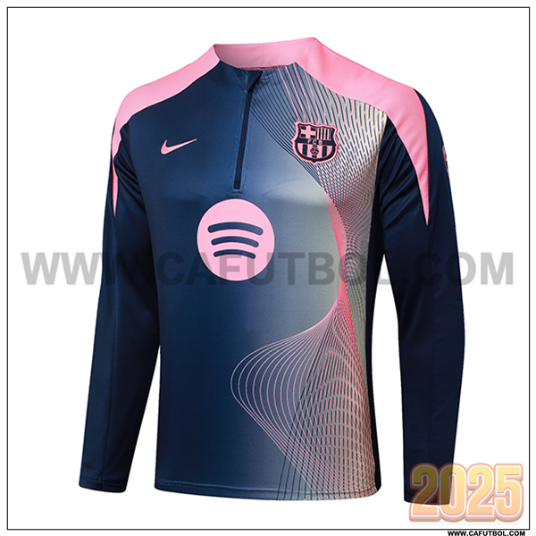 Sudadera de Entrenamiento FC Barcelona Azul/Rosa 2025 2026