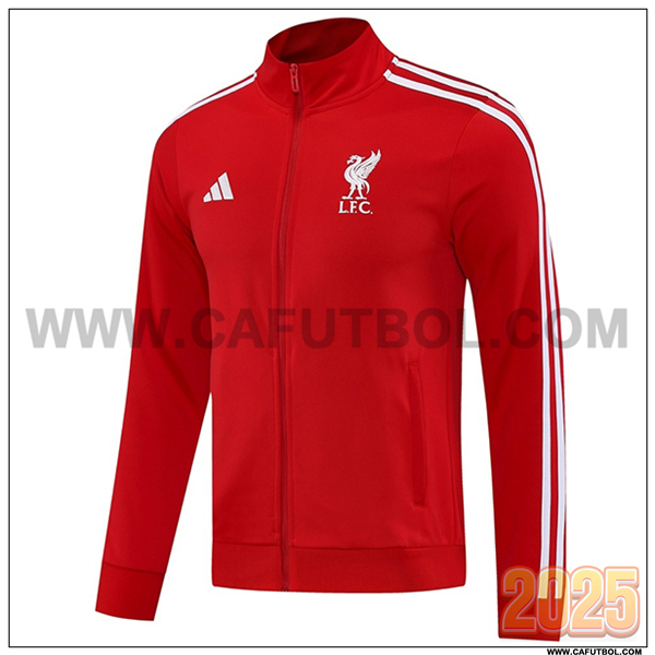 Chaquetas Futbol FC Liverpool Rojo/Blanco 2025 2026