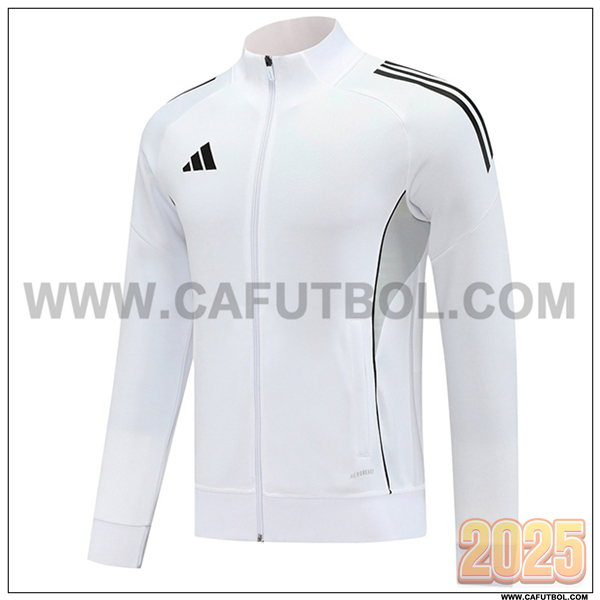 Chaquetas Futbol Adidas Blanco/Negro 2025 2026