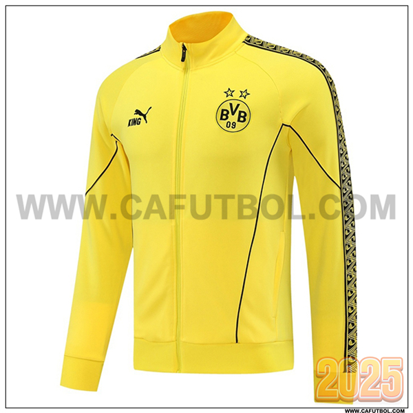 Chaquetas Futbol Dortmund Amarillo/Negro 2025 2026